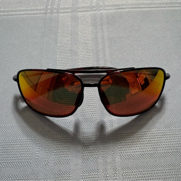 Maui Jim Black Sunglasses with Orange Lenses‎ main image 6